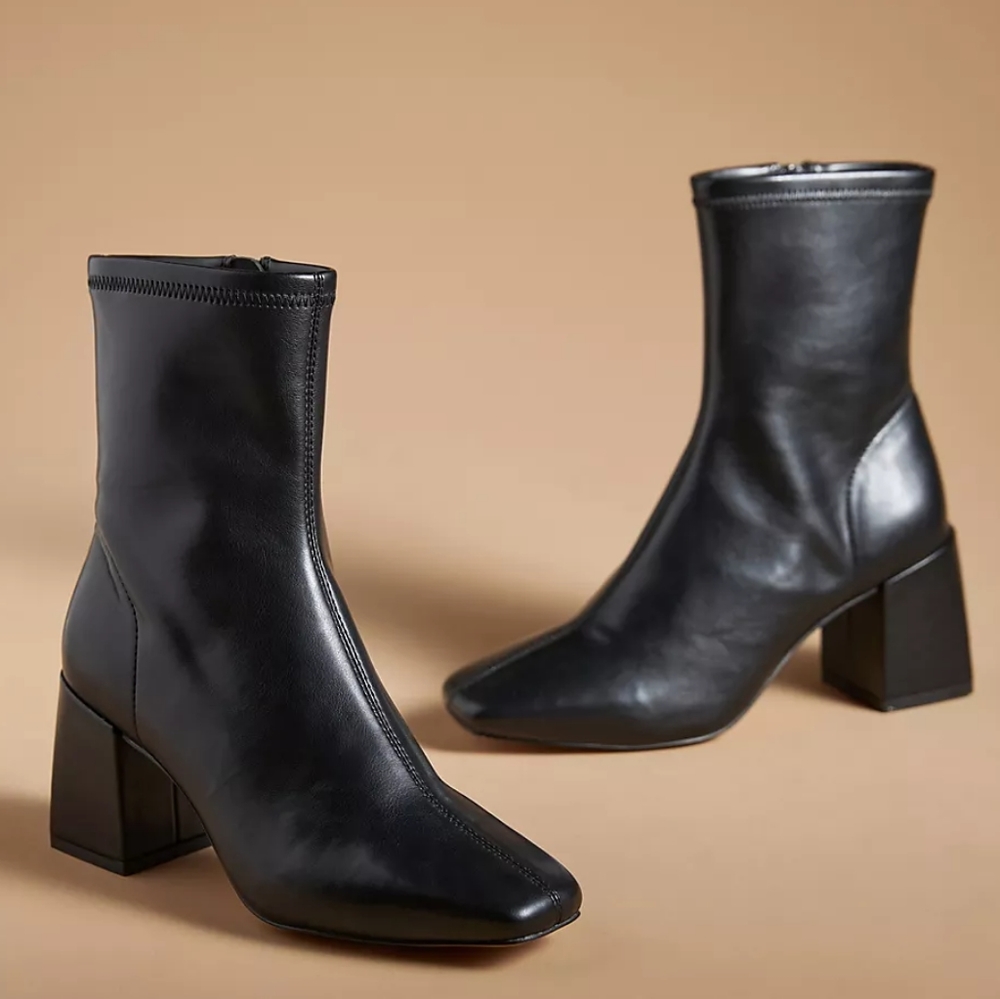 Anthropologie Silent D Carina Heeled Ankle Boots